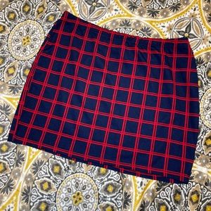 Navy and Red Skirt